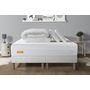 Voir la diapositive 1 : SEPTNUITS PACK Matelas + double sommiers Memo Bio  Mousse à mémoire de forme 5 zones de confort Maxi épaisseur