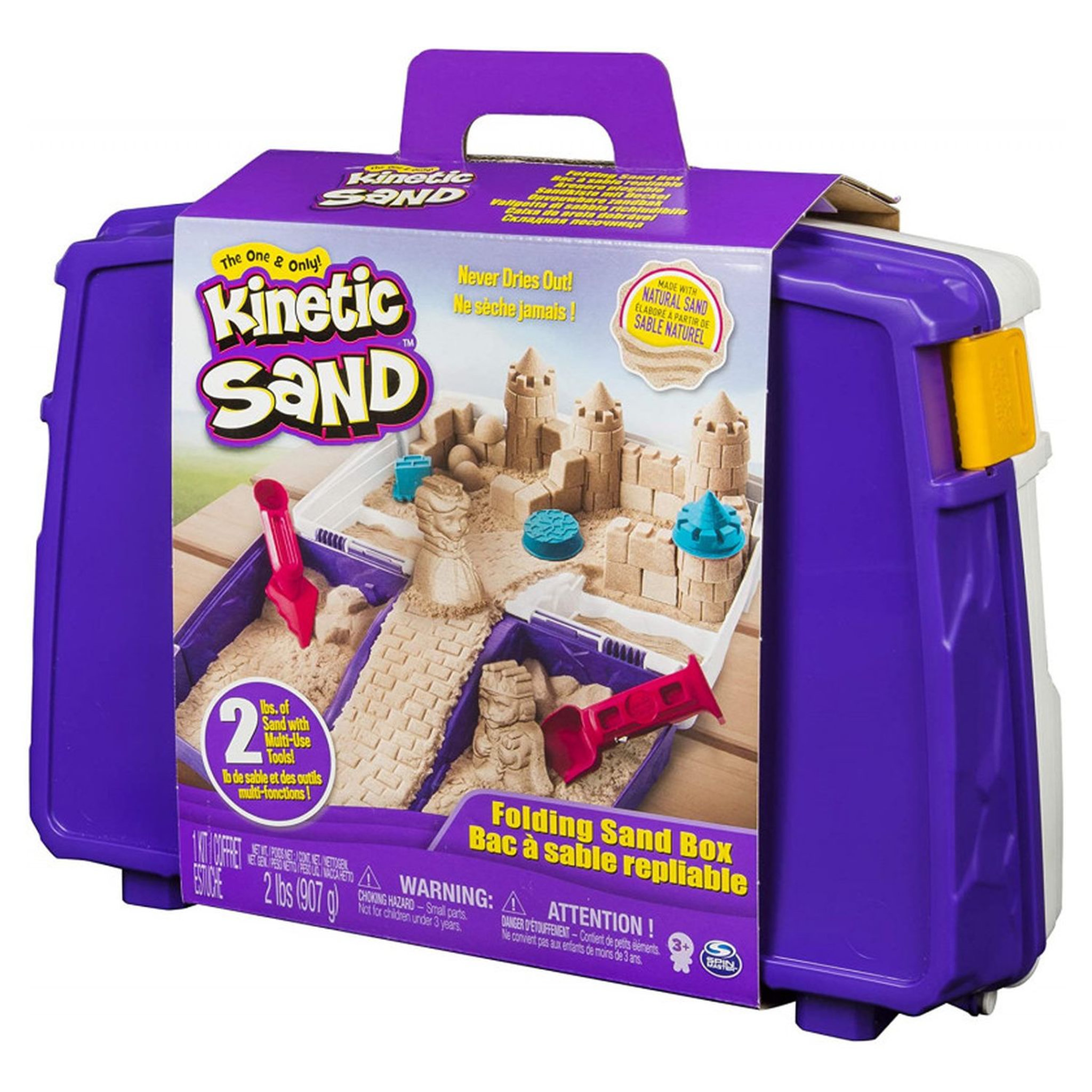 SPIN MASTER Kinetic Sand Bac à sable repliable 907 g