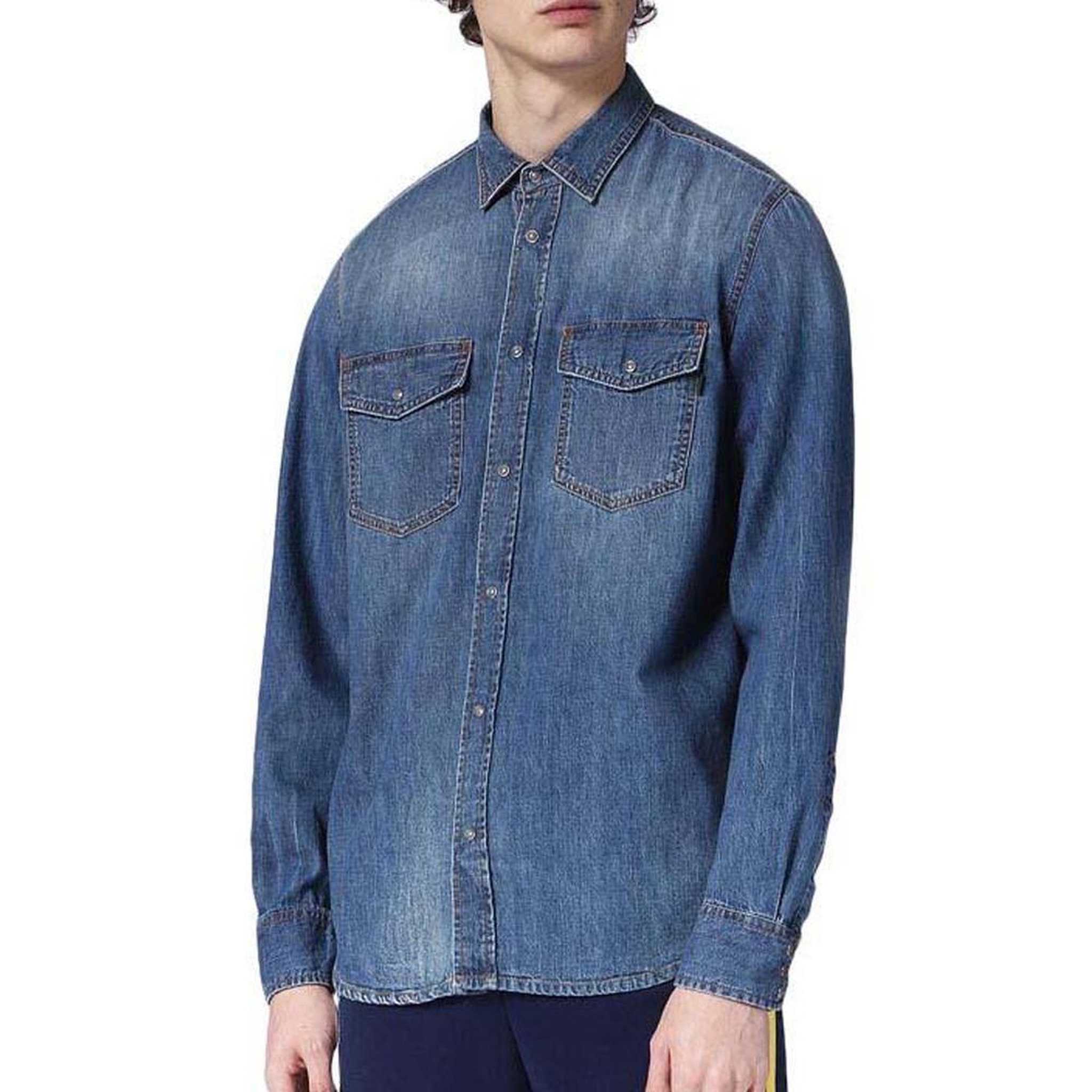 DIESEL Chemise  Homme Diesel Rooke. Coloris disponibles : Bleu