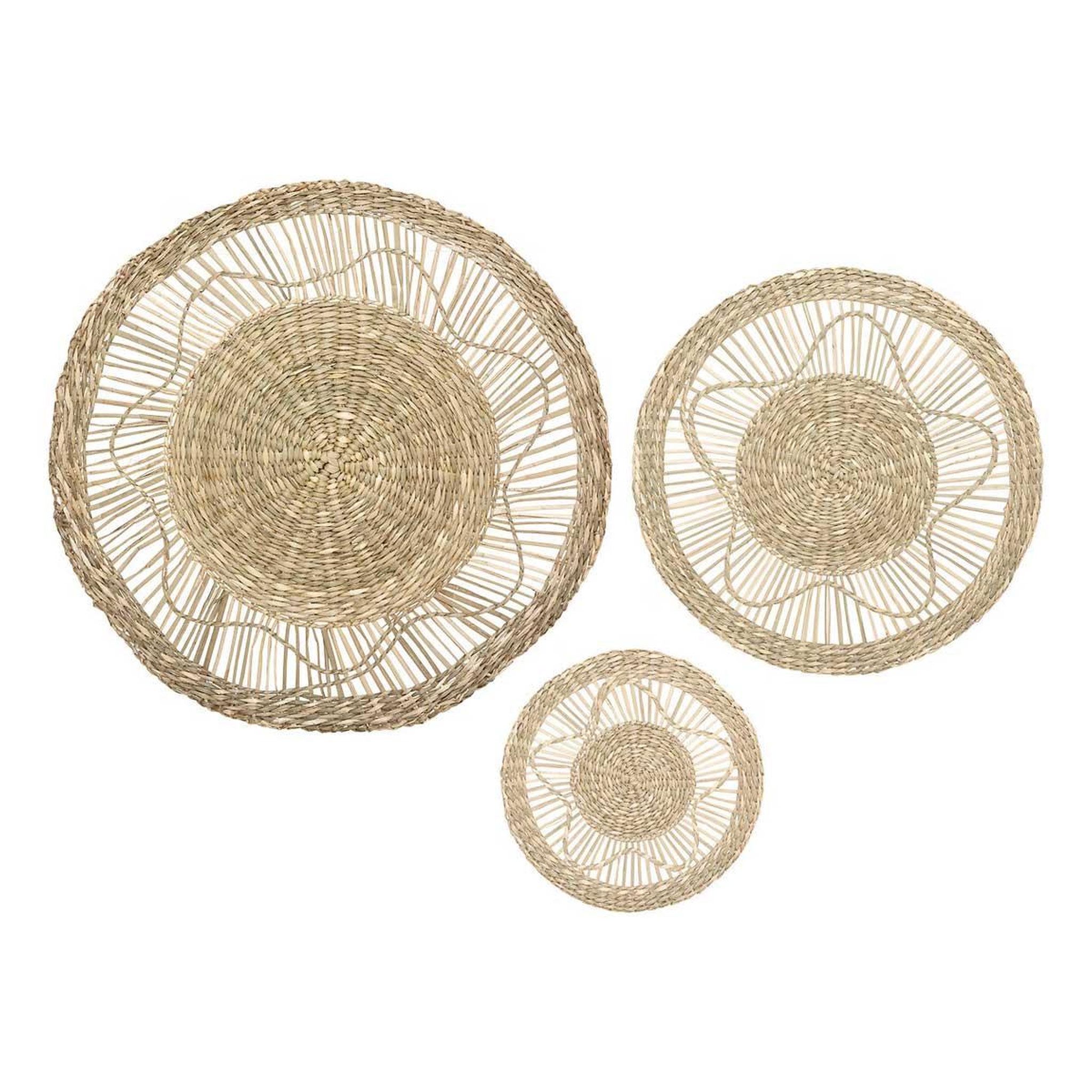 ATMOSPHERA Décoration Murale Ronde  Seagrass  38cm Naturel