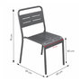 Voir la diapositive 3 : CONCEPT USINE Ensemble table de jardin 200 cm et 8 chaises BERGAME