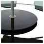 GARDENSTAR Table de jardin ronde en acier et verre