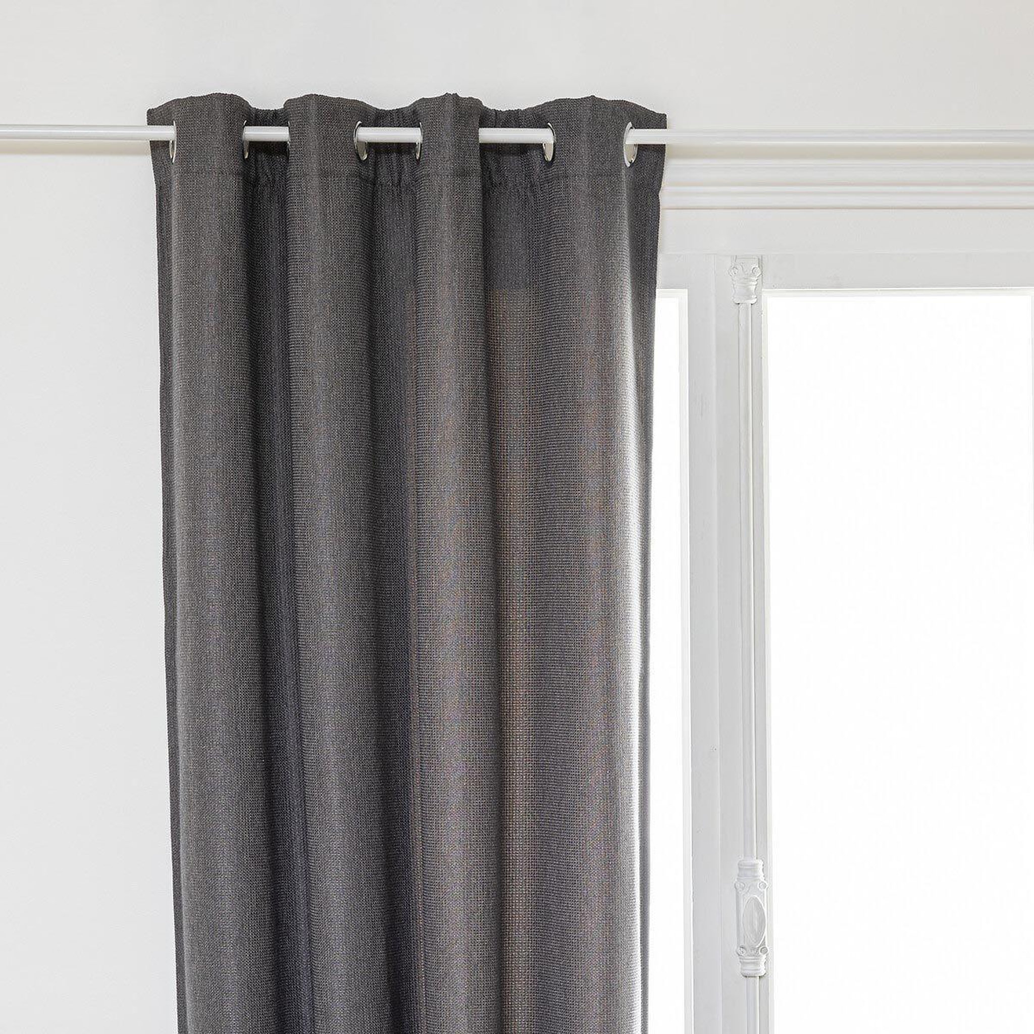 ATMOSPHERA Rideau occultant à œillets  malo  140x260cm gris