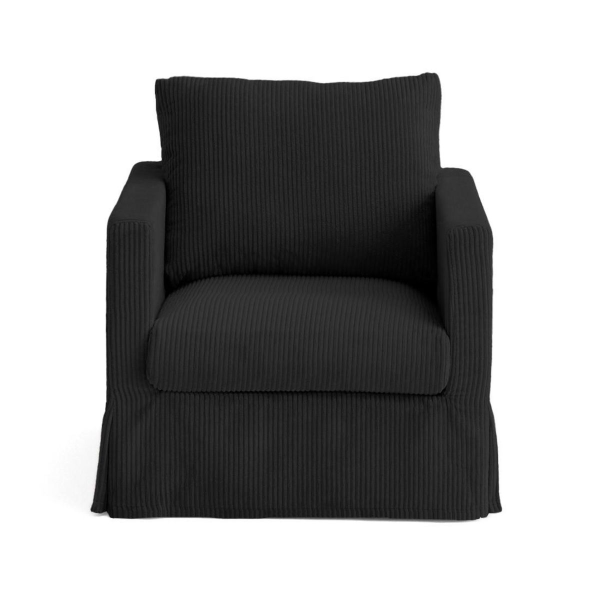 LISA DESIGN Serena - housse en velours côtelé pour fauteuil