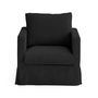 Voir la diapositive 3 : LISA DESIGN Serena - housse en velours côtelé pour fauteuil
