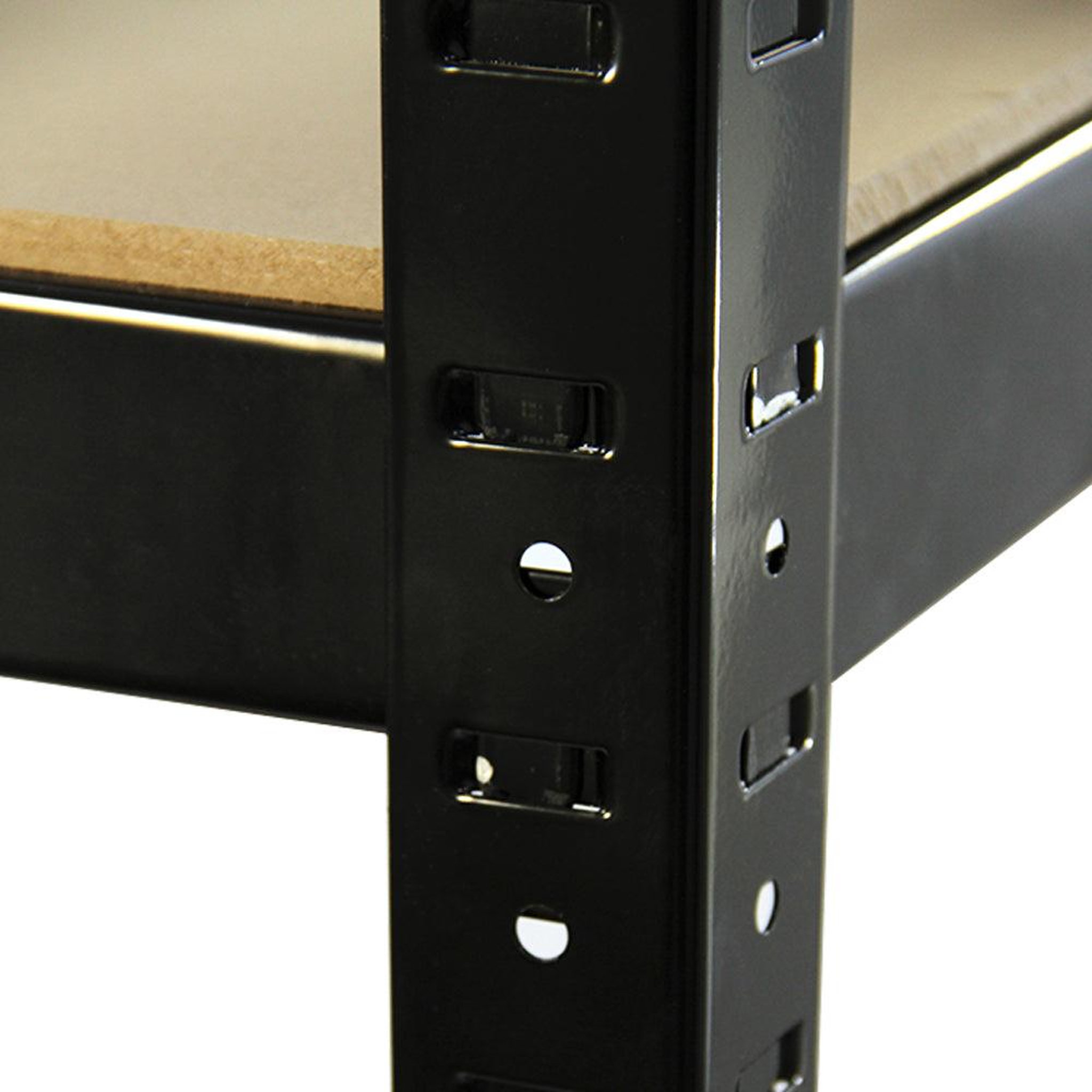 Voir la diapositive 3 : MONSTER RACKING 5 rayonnages t-rax en acier noir 75cm x 30cm x 150cm