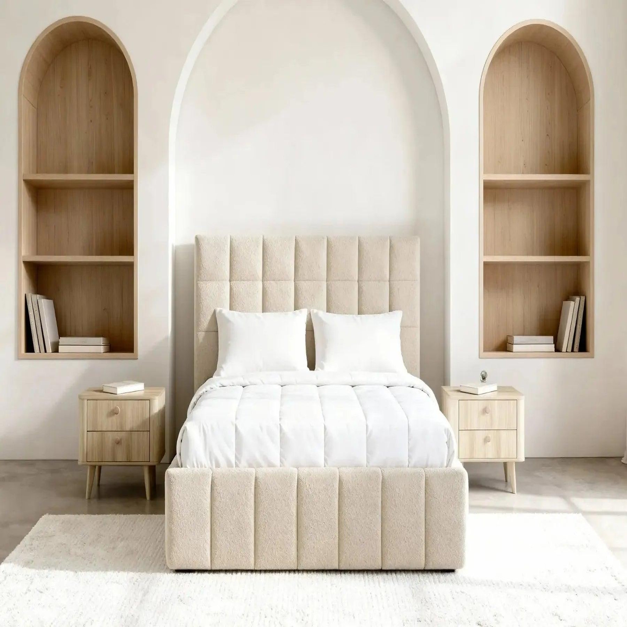 Voir la diapositive 3 : CASANOVA PARIS Florence - lit coffre tissu chenille