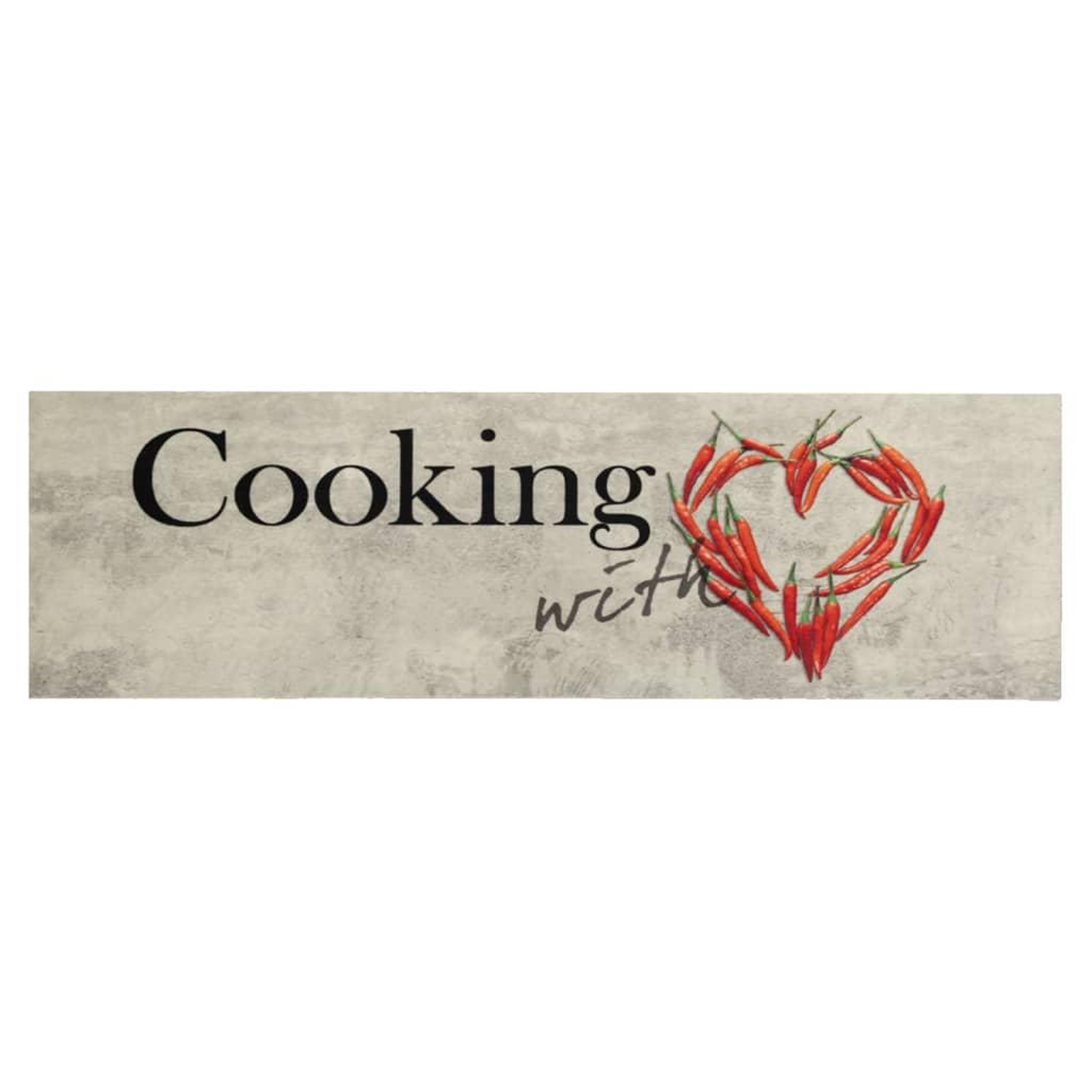 Voir la diapositive 2 : VIDAXL Tapis de cuisine lavable imprime de piment Cooking 45x150 cm