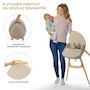 Voir la diapositive 5 : KINDERKRAFT Chaise haute 2en1 fini 2 pratique et confortable