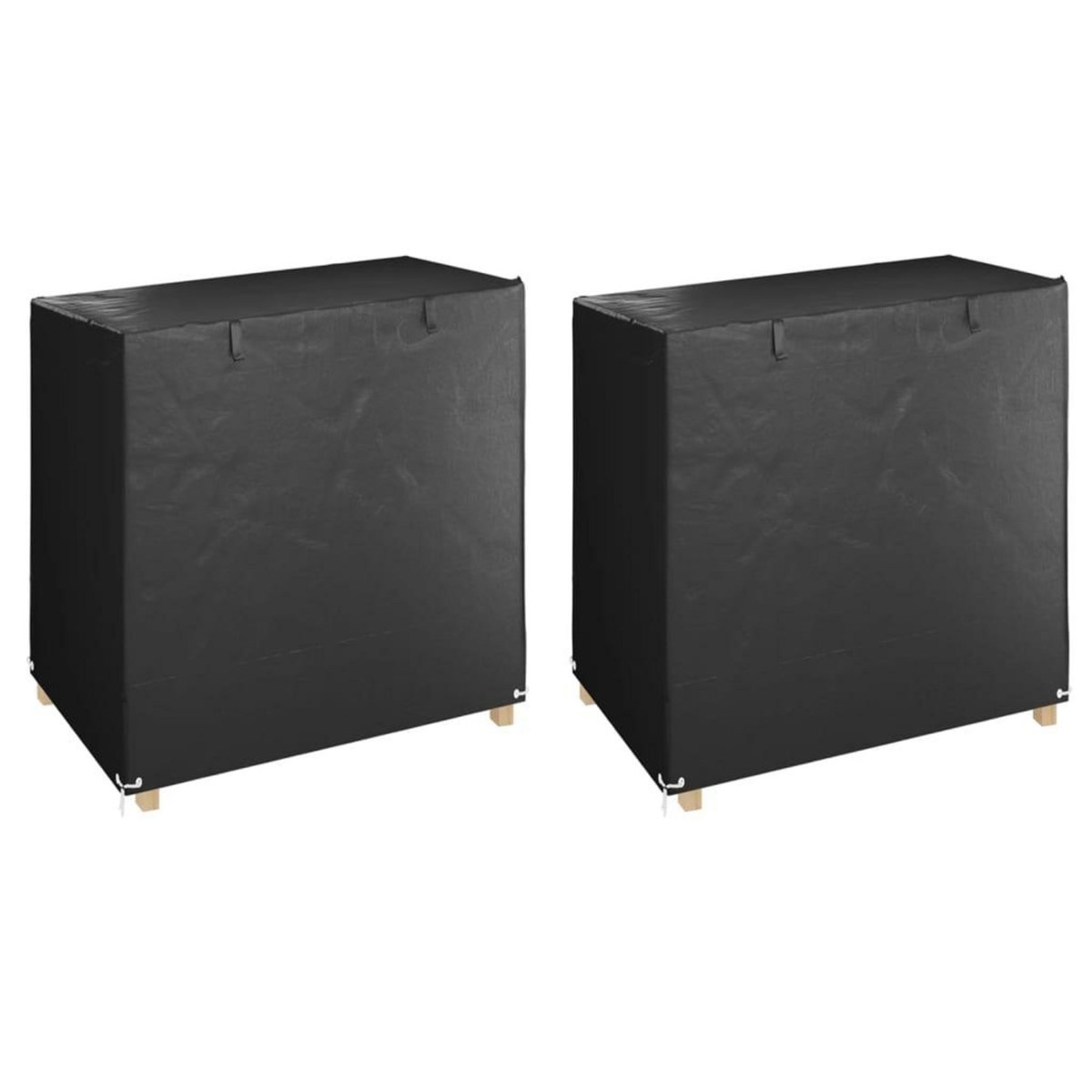 VIDAXL Housses de balancelle 2 pcs 8 œillets 125x90x135/165 cm PE