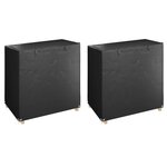 VIDAXL Housses de balancelle 2 pcs 8 œillets 125x90x135/165 cm PE