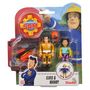 Voir la diapositive 2 : SMOBY Lot de 2 figurines articulées 7.5cm thème Sam le Pompier