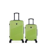 GENTLEMAN FARMER Lot de 2 - Valises weekend et cabine PETER. Coloris disponibles : Bleu, Beige, Rouge, Gris, Noir, Vert