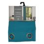 Voir la diapositive 5 : UNIVERS DECOR Lot de 2 Rideaux occultant 140 x 260 cm  Night  Paon - Bleu Paon - 2 Panneaux occultant 140 x 260 cm