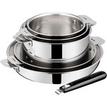 Lagostina Batterie de cuisine Esperta triply 5 pièces + poignée