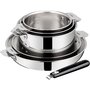 Voir la diapositive 1 : Lagostina Batterie de cuisine Esperta triply 5 pièces + poignée