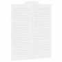 Voir la diapositive 4 : VIDAXL Portes battantes a persiennes 2 paires blanc 100x80 cm
