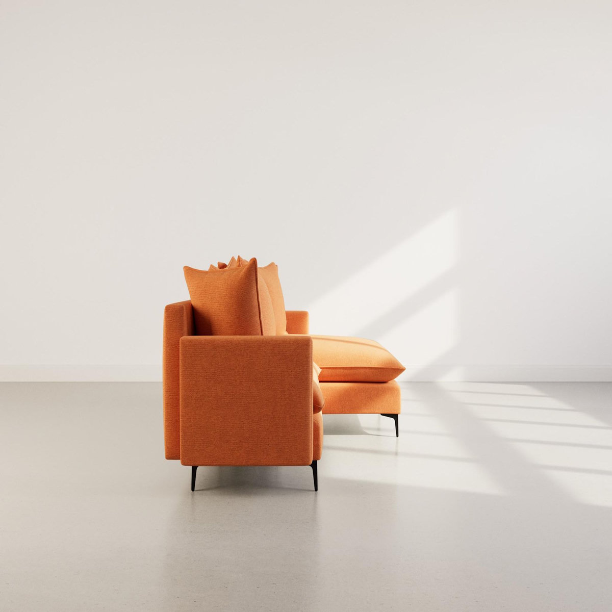 LISA DESIGN Madison - canapé d'angle réversible 4 places en tissu texturé