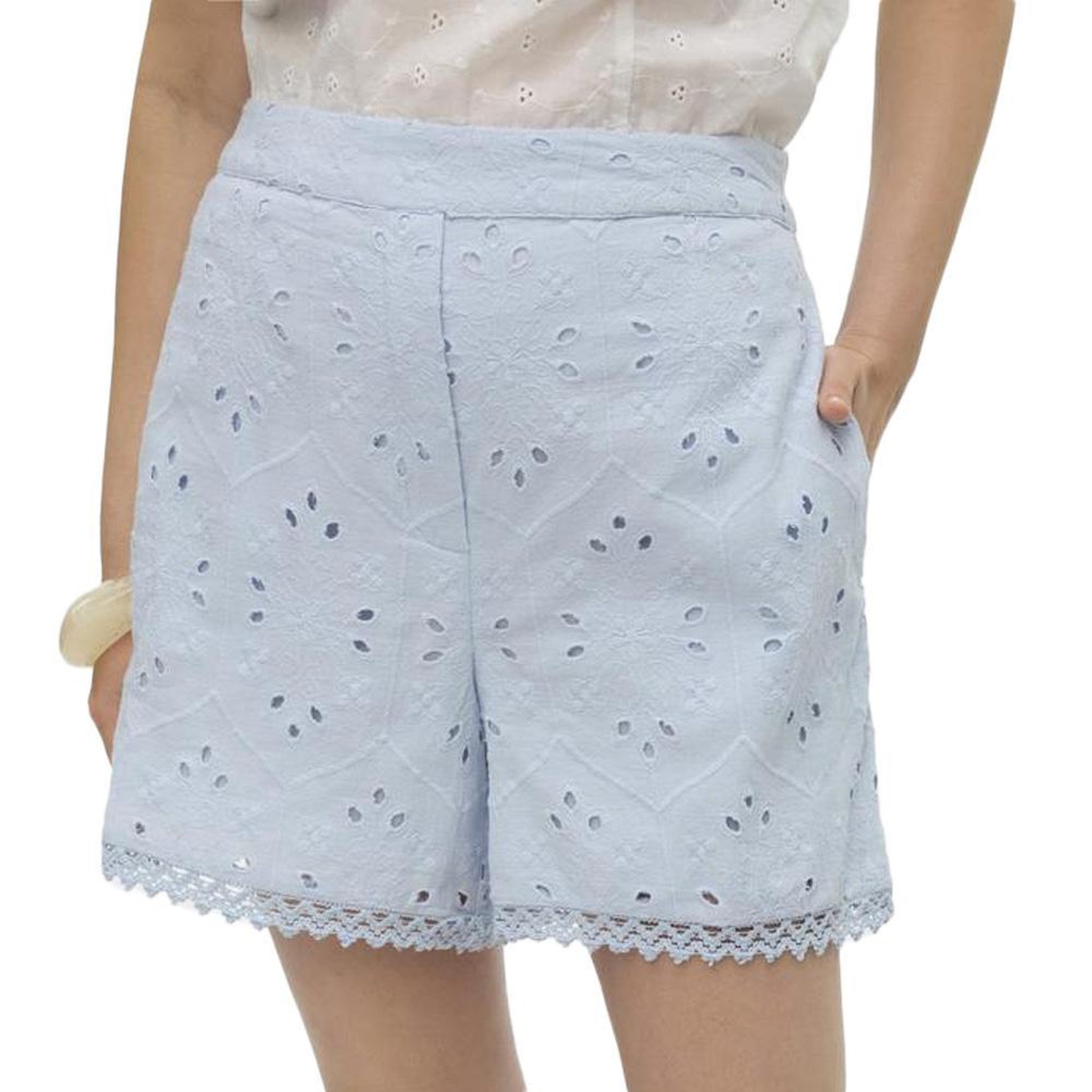 Vero Moda Short Bleu Femme Vero Moda Irina. Coloris disponibles : Bleu