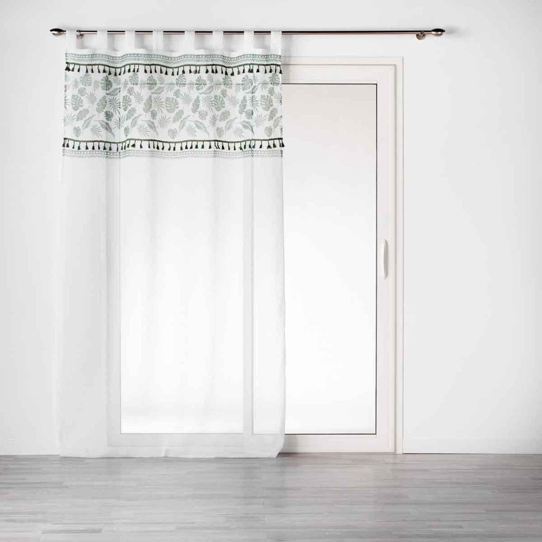 Douceur d'Intérieur Rideau voilage à passants  milagreen  140x240cm blanc