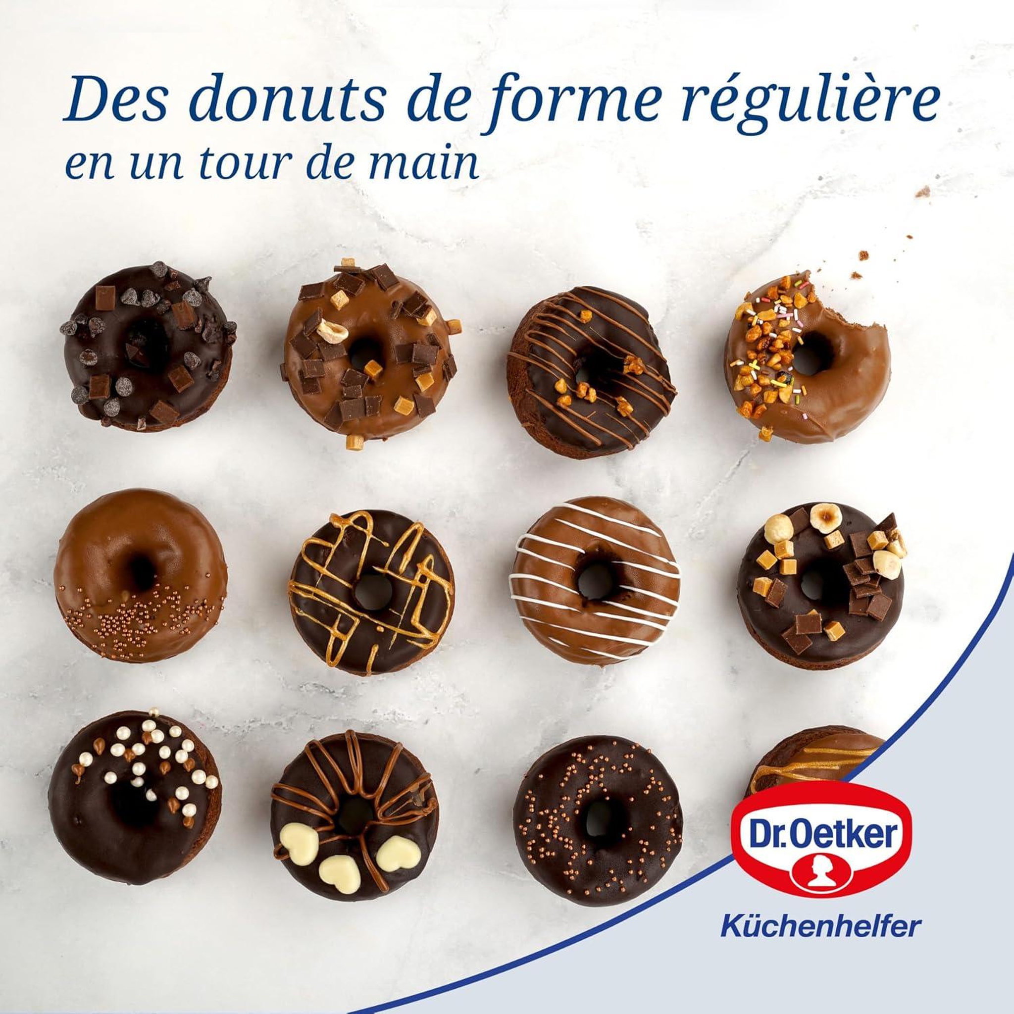 Voir la diapositive 6 : DR.OETKER Moule donut et bagel 12 empreintes 26,5 x 38,5 cm dr. Oetker tradition