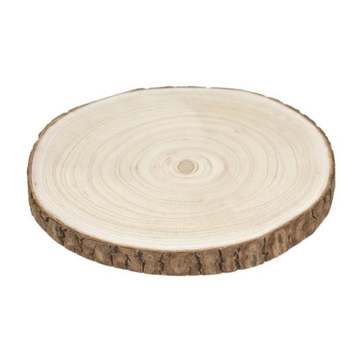 SECRET DE GOURMET Assiette de Présentation  Marron Glacé  30cm Naturel