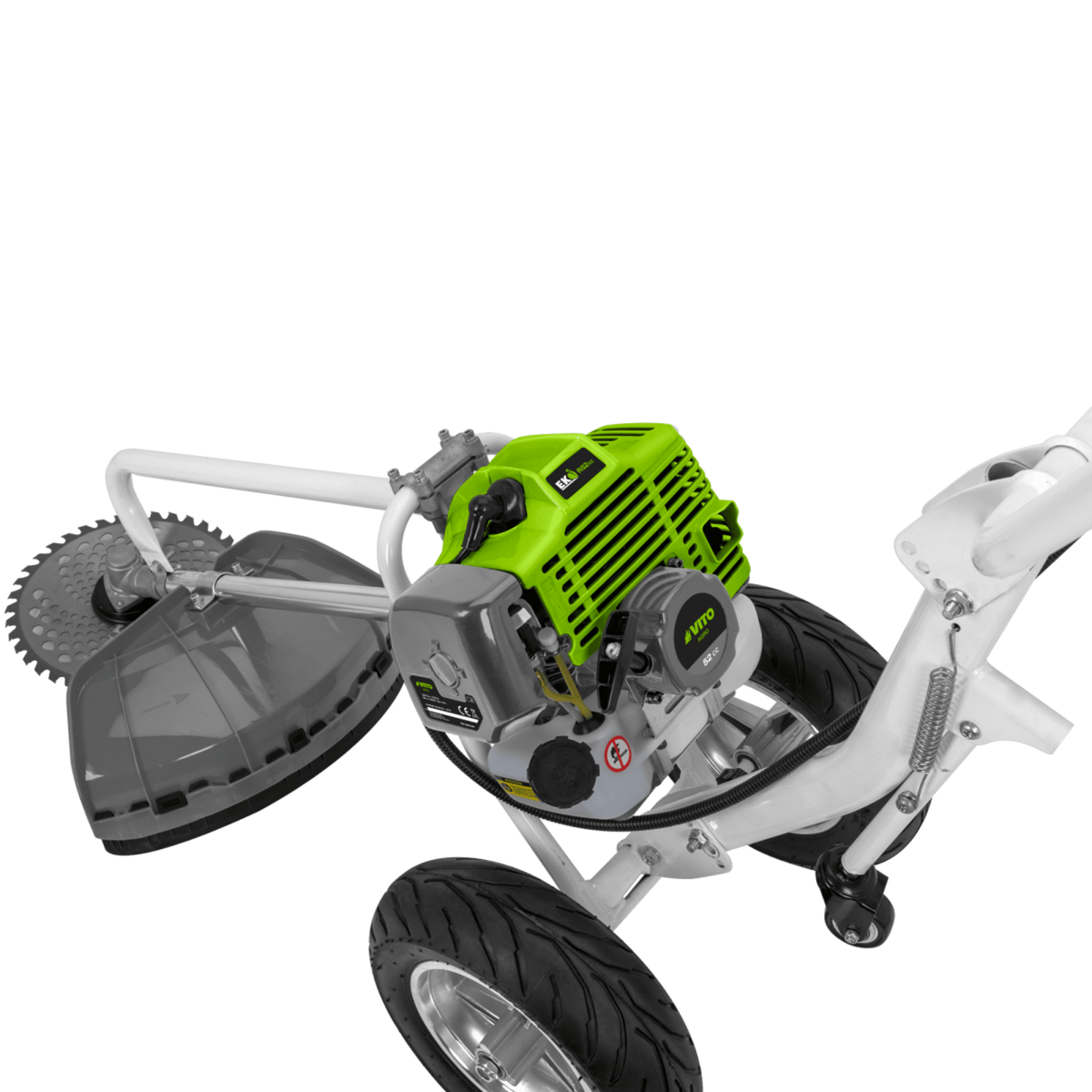 VITO Débroussailleuse thermique 52cm³ à roues Lame Ø 255 mm Autonomie 1h30 VITO