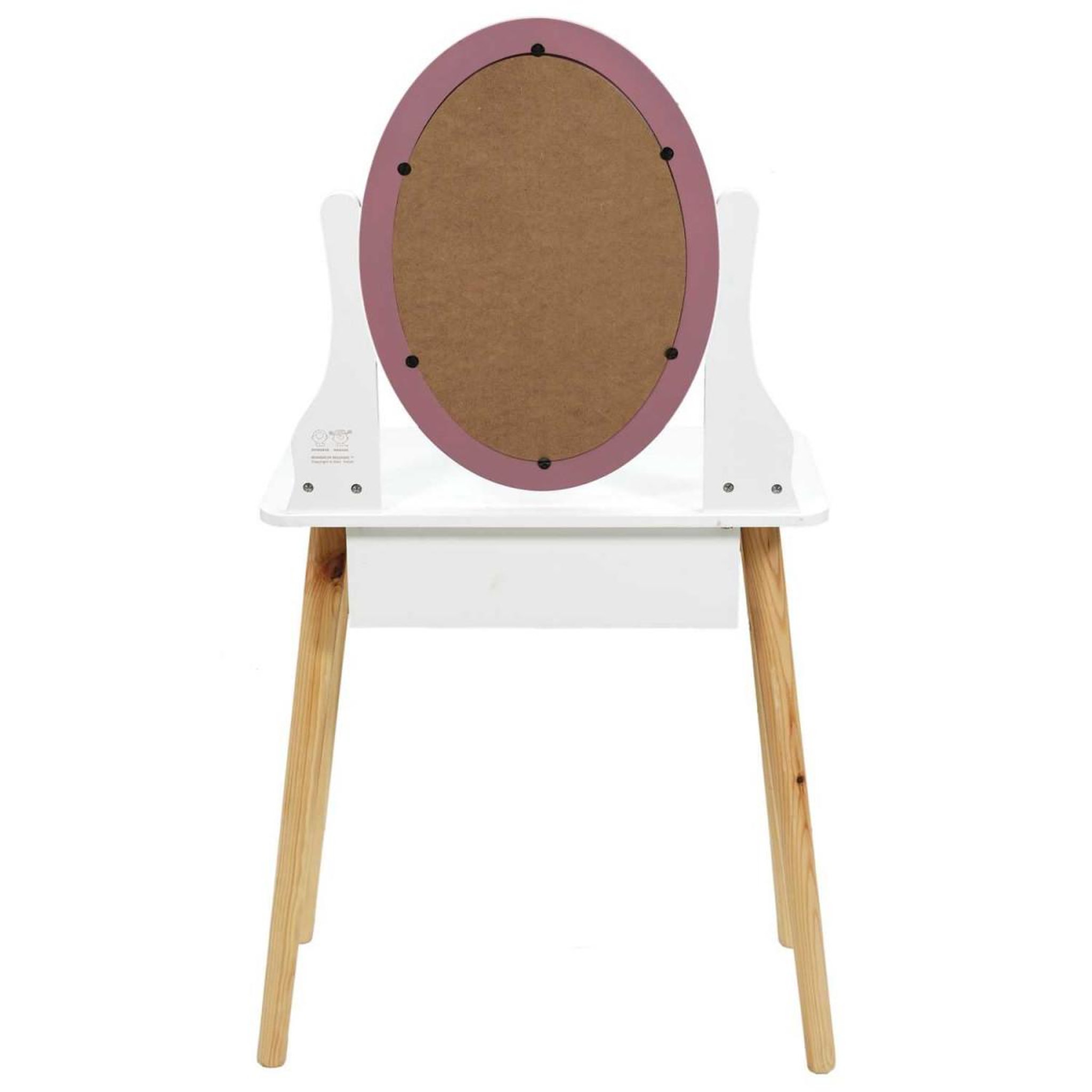 Voir la diapositive 4 : The Home Deco Factory Coiffeuse enfant  monsieur madame  108cm rose