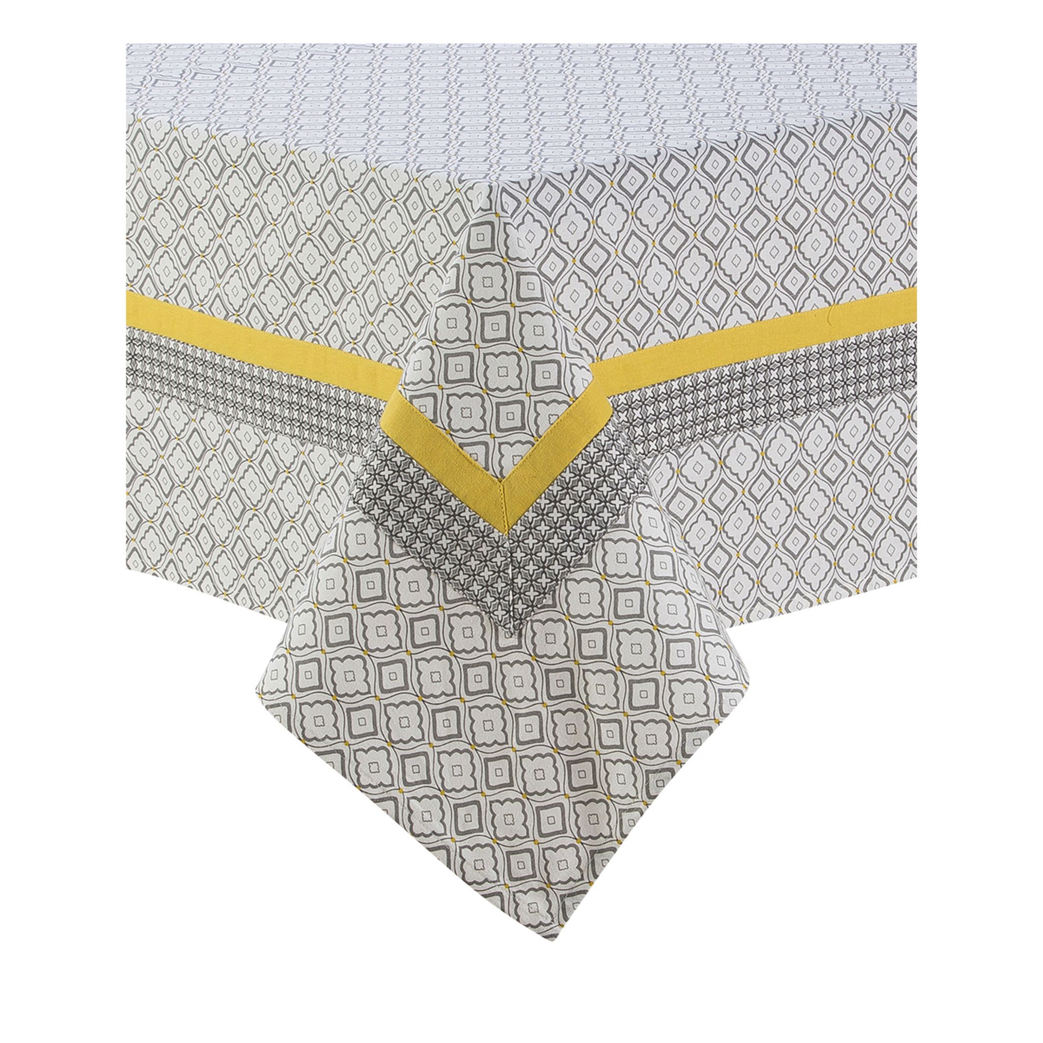 Nappe Hacienda Bloero 175x175 Cm – 100% Coton, Rouge, Motif Floral, Le Jacquard Français