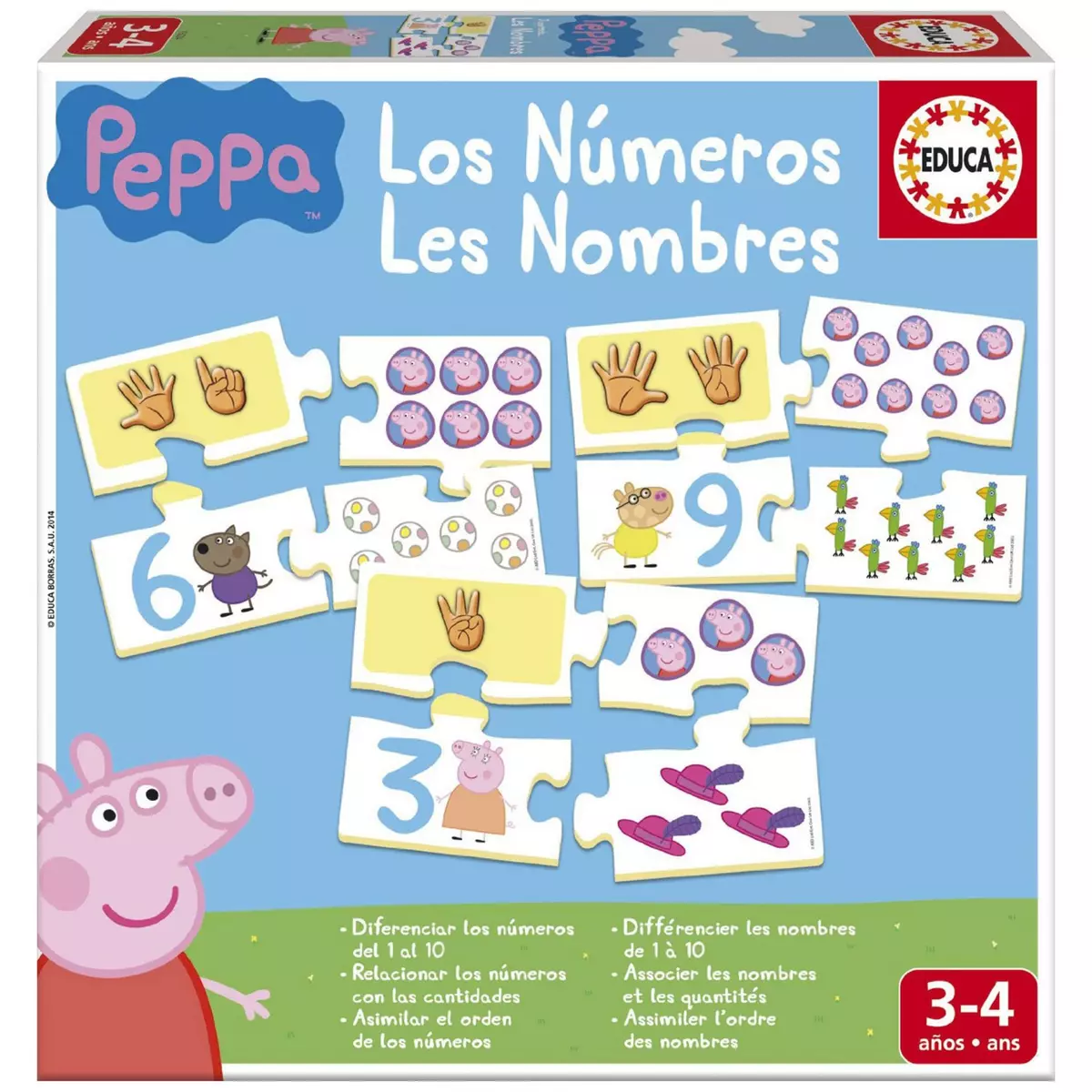 EDUCA J'apprends les nombres : Peppa Pig