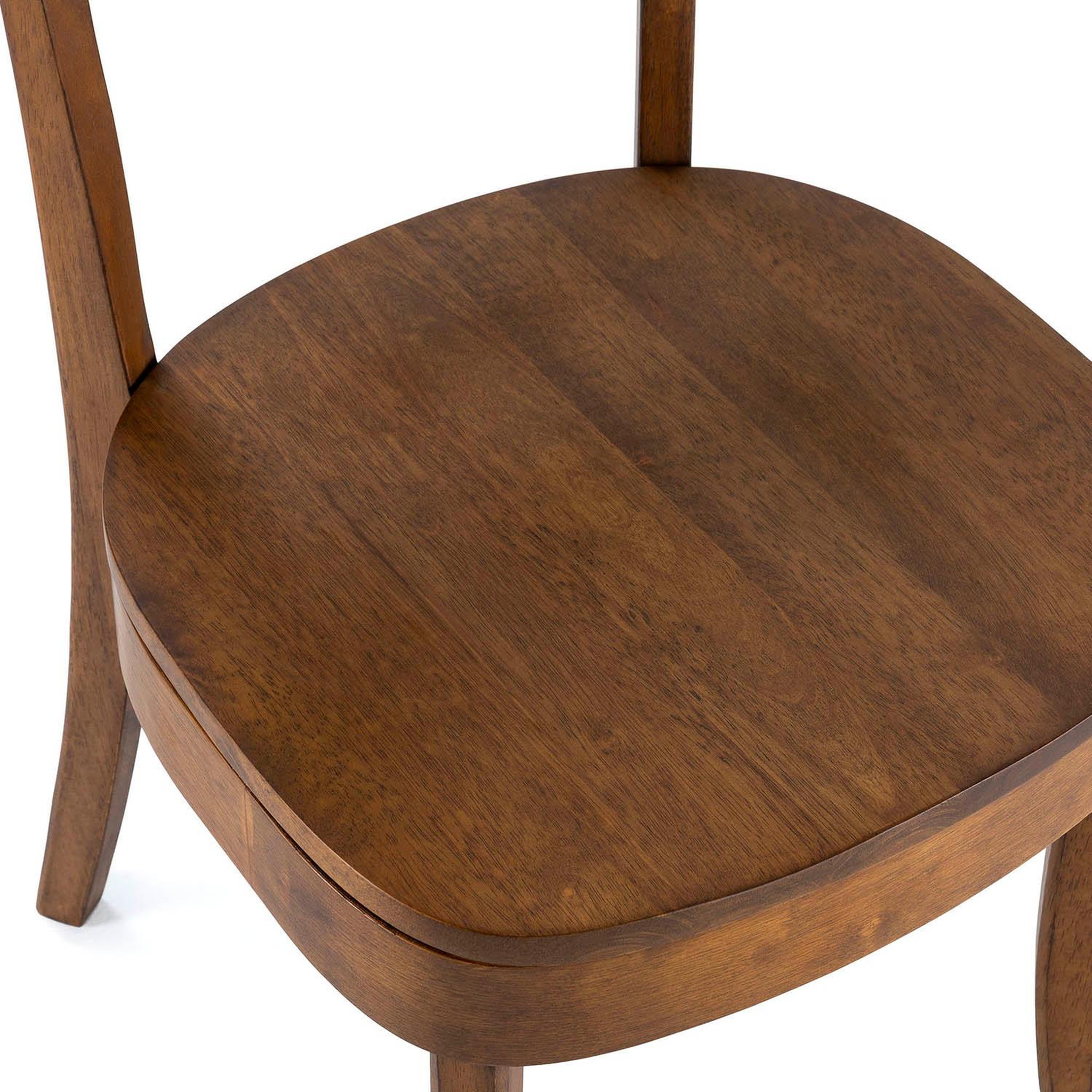 Voir la diapositive 5 : VS VENTA-STOCK Pack de 2 chaises Nala couleur Noyer, Bois Massif