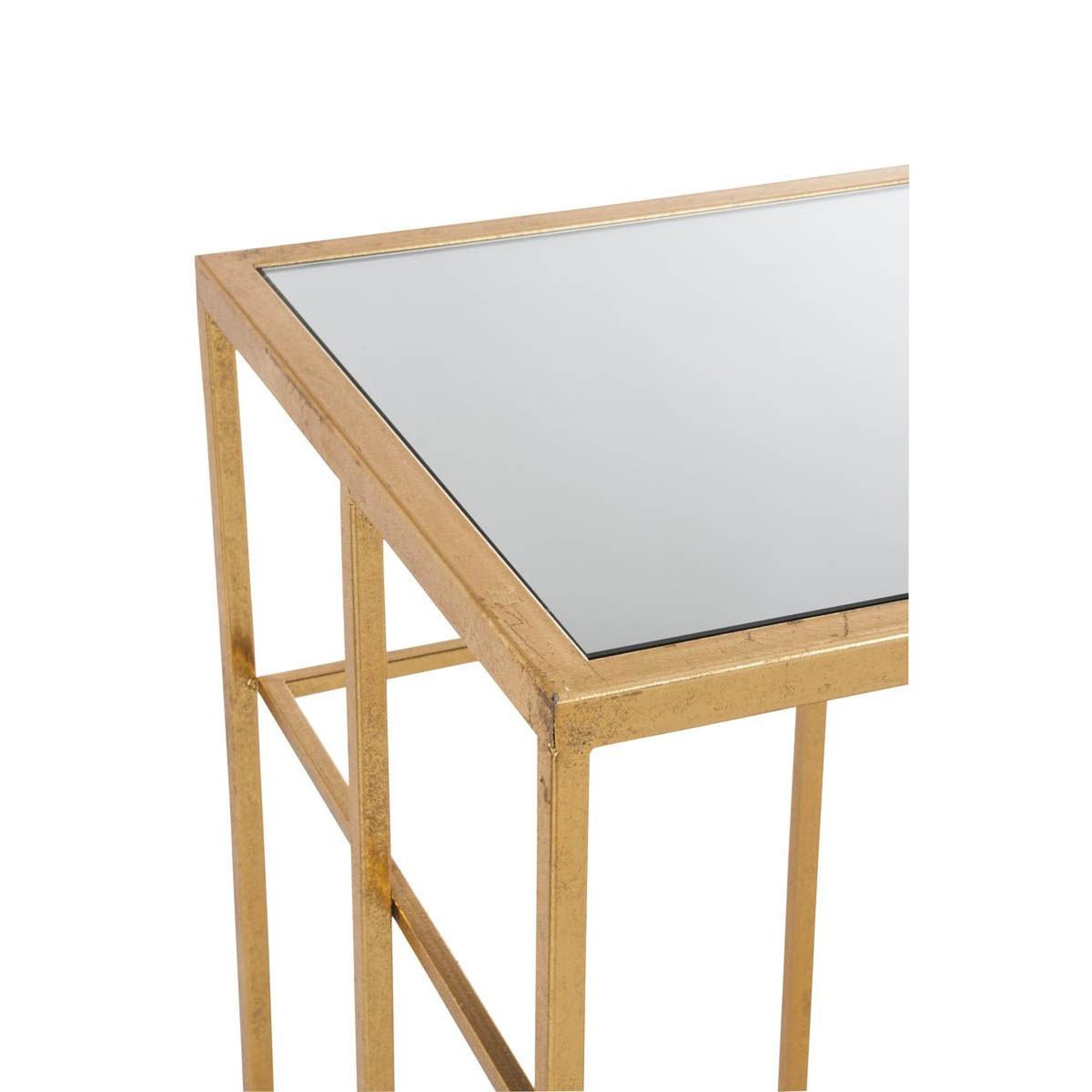 Voir la diapositive 4 : J-LINE Console métal & verre  premium  120cm or
