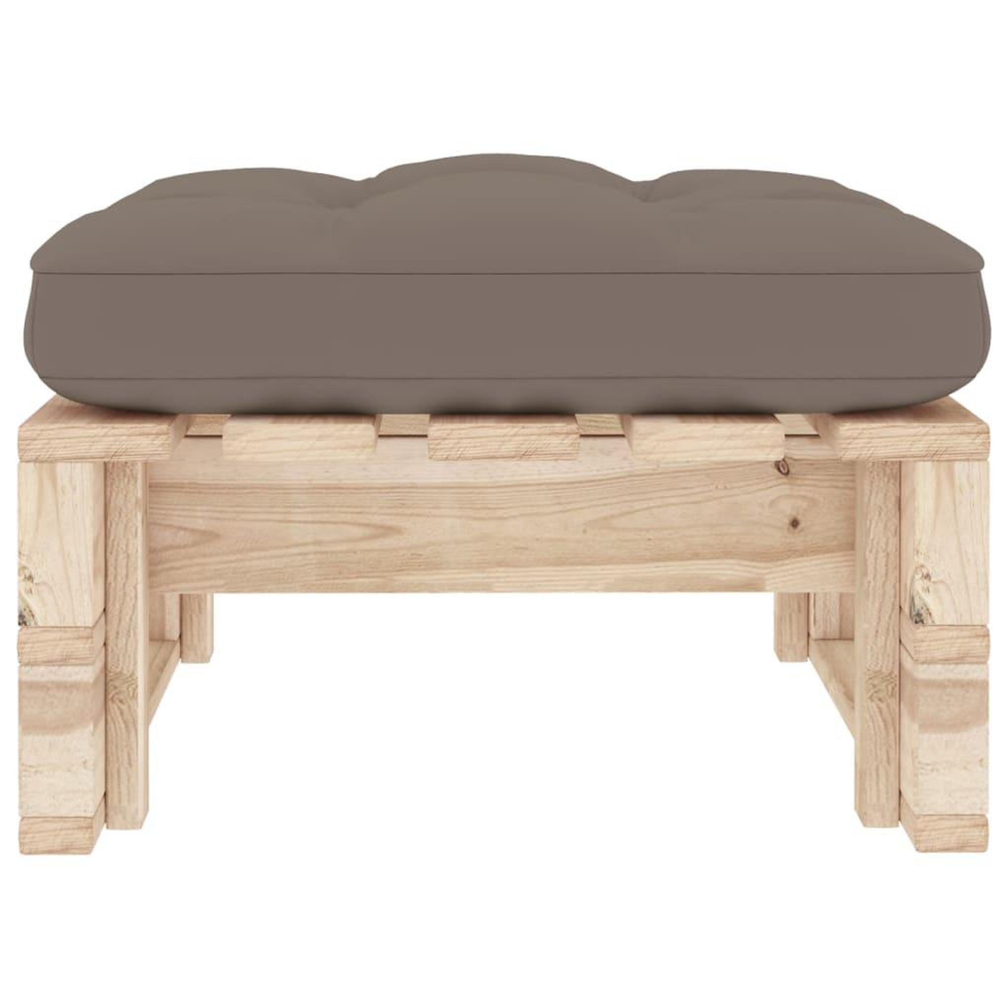Voir la diapositive 4 : VIDAXL Pouf palette de jardin bois de pin impregne