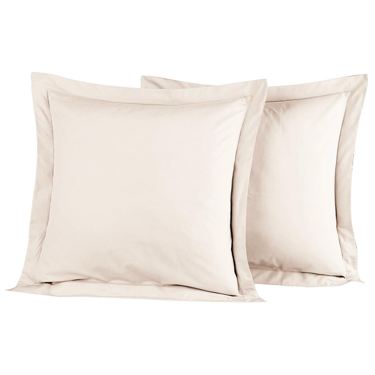 Sensei Maison Lot de 2 taies d'oreiller en percale de coton SOFT PERCALE