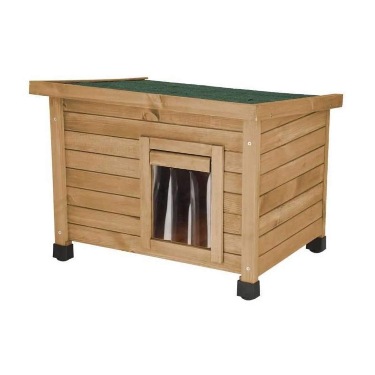 KERBL KERBL Maison pour chat Rustica 57x42x45cm - Bois