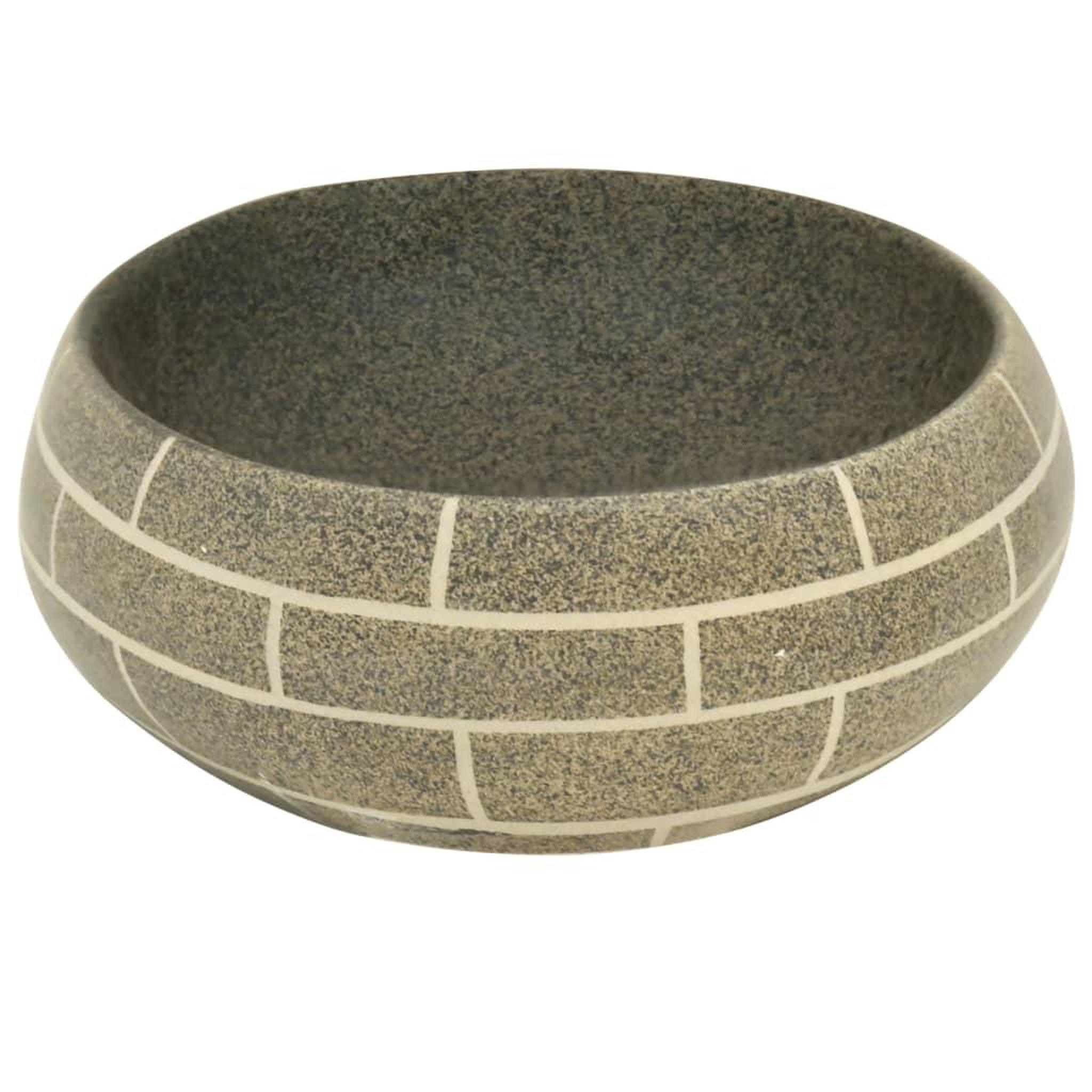 Voir la diapositive 5 : VIDAXL Vasque a poser multicolore ovale 59x40x15 cm ceramique