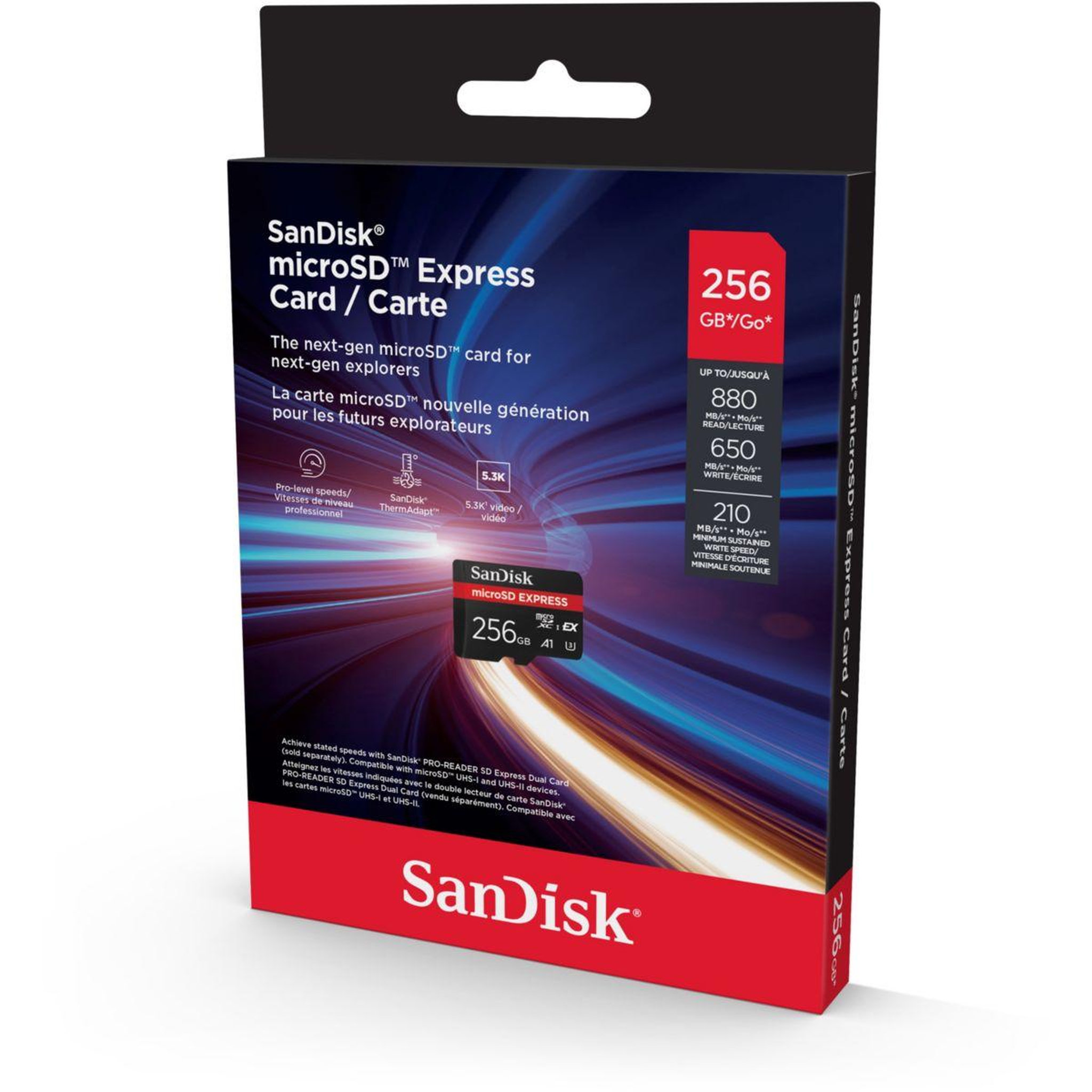 Voir la diapositive 2 : SANDISK Carte Micro SD 256Go Express