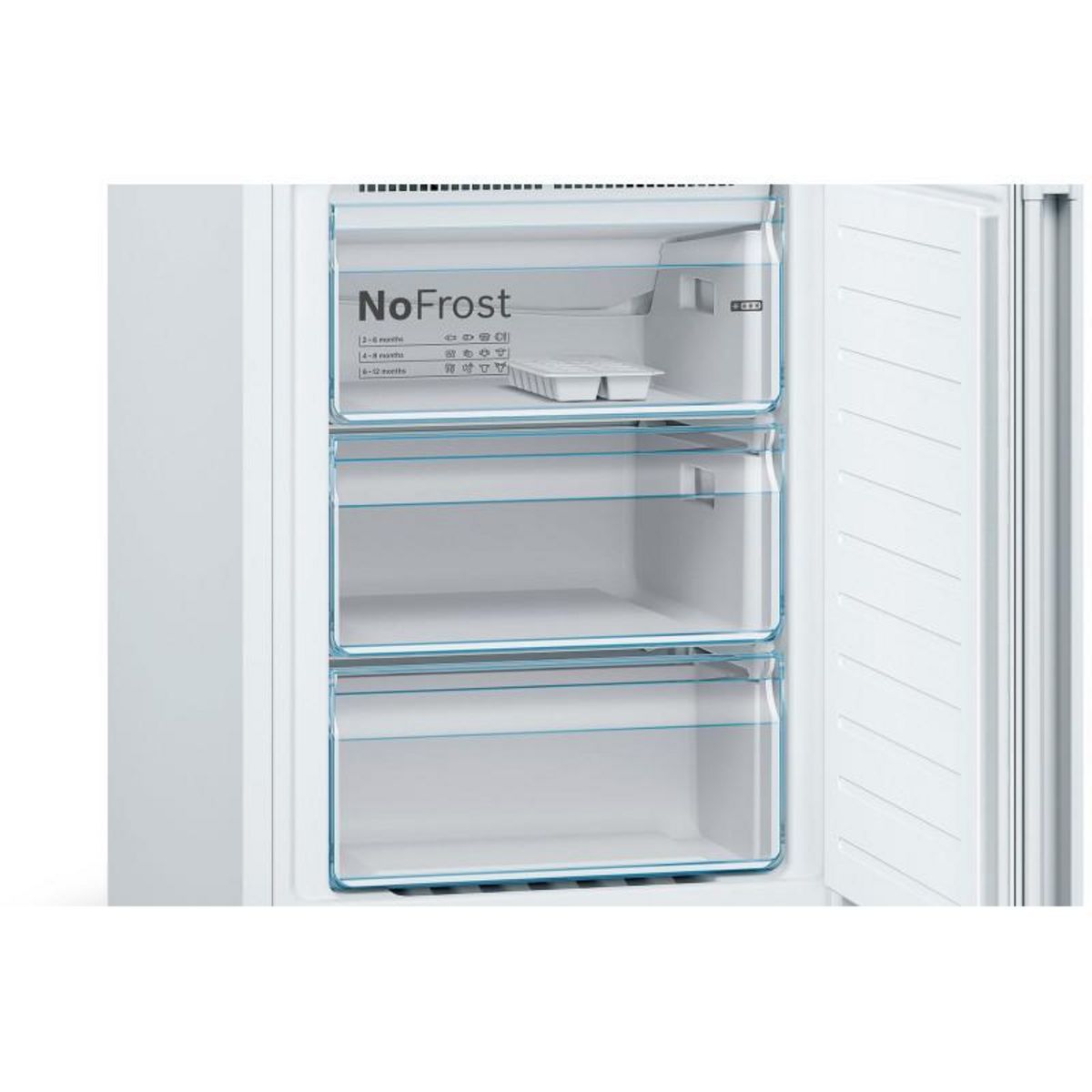 BOSCH Réfrigérateur combiné 60cm 324l nofrost blanc - kgn36vwed