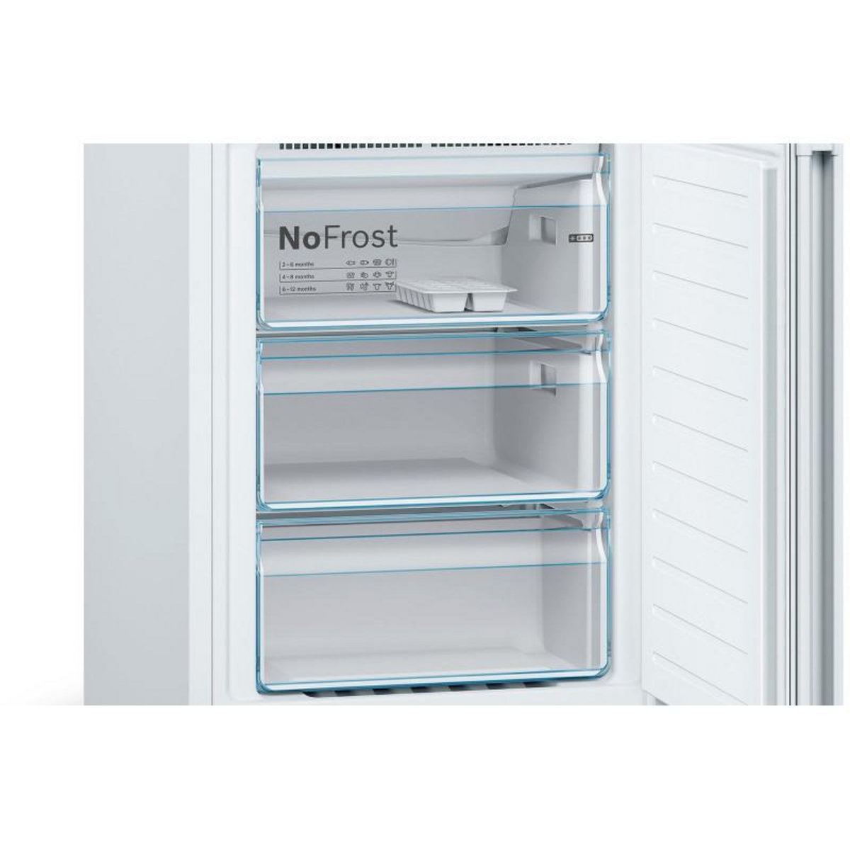BOSCH Réfrigérateur combiné 60cm 324l nofrost blanc - kgn36vwed