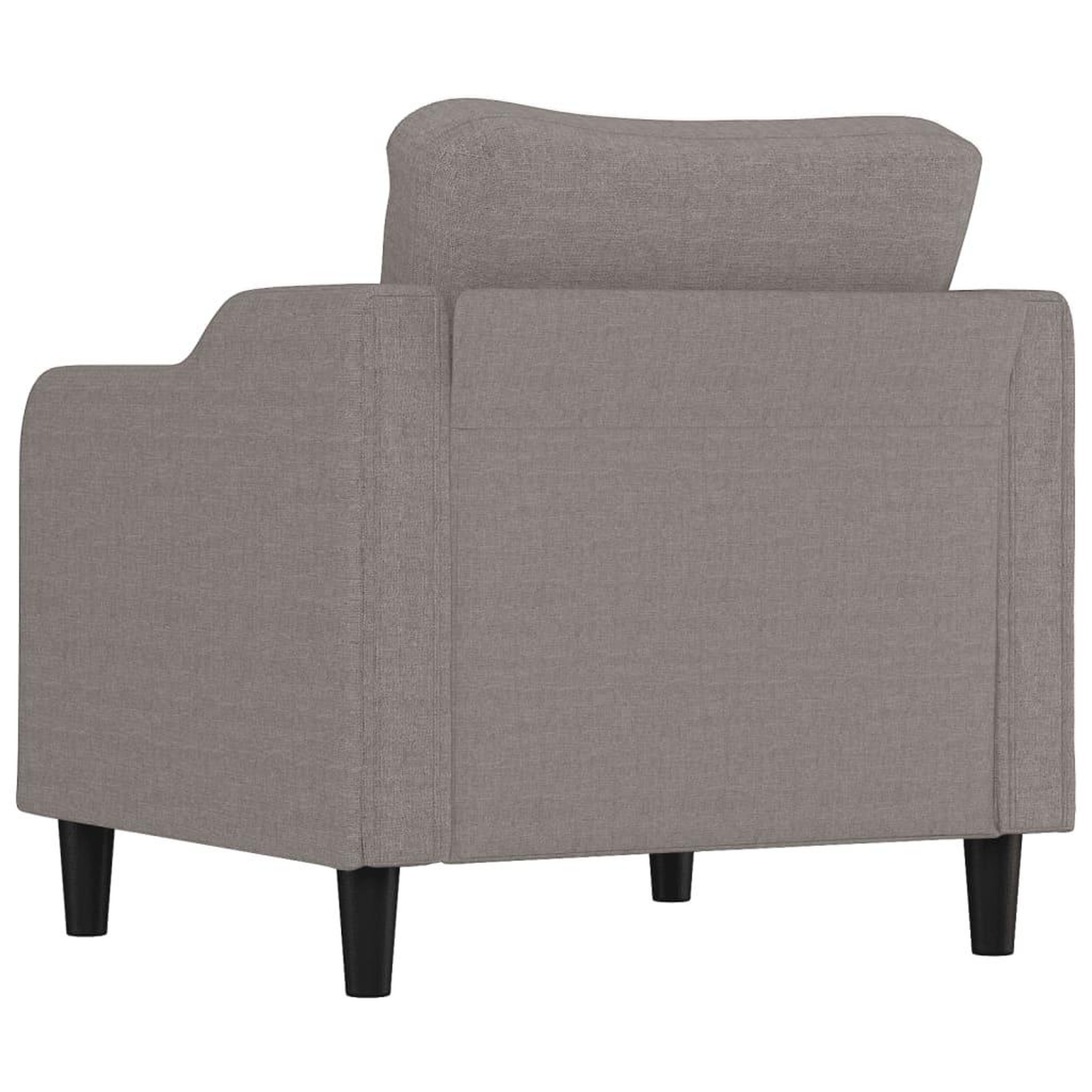 Voir la diapositive 5 : VIDAXL Fauteuil Taupe 60 cm Tissu