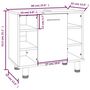 Voir la diapositive 6 : VIDAXL Armoire de bain Sonoma gris 60x32x53,5 cm Bois d'ingenierie