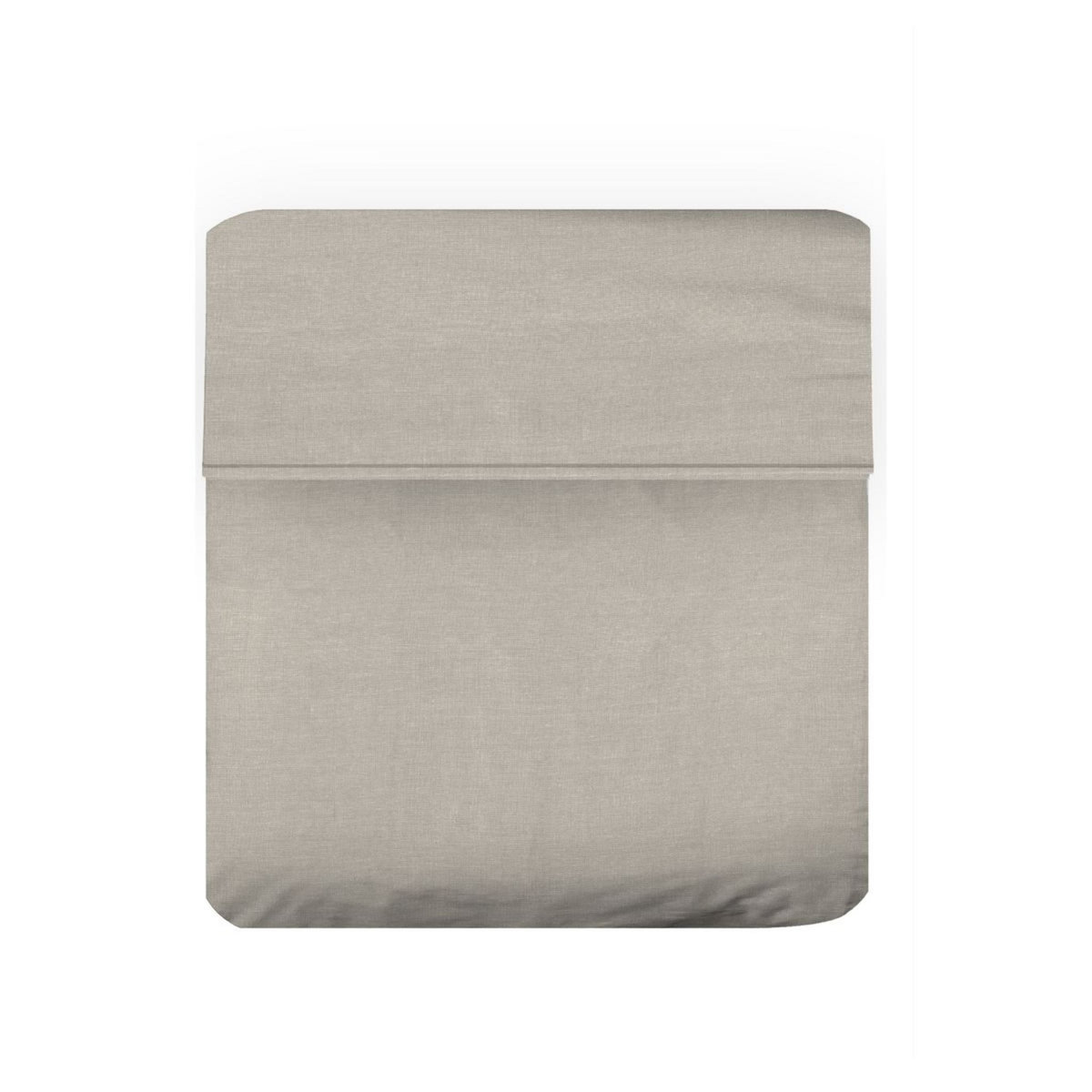 Drap plat uni en coton-lin 