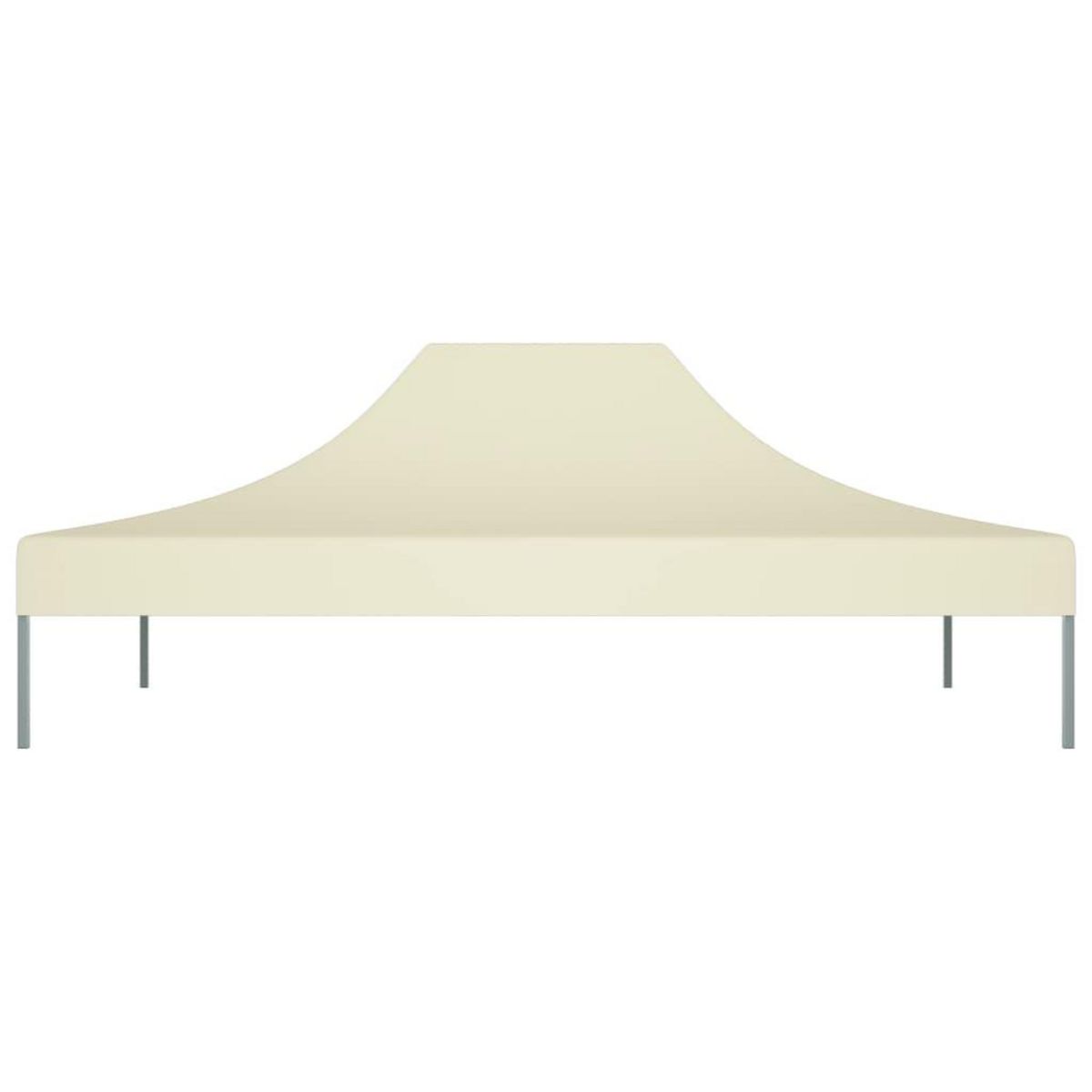 VIDAXL Toit de tente de reception 4x3 m Creme 270 g/m^2