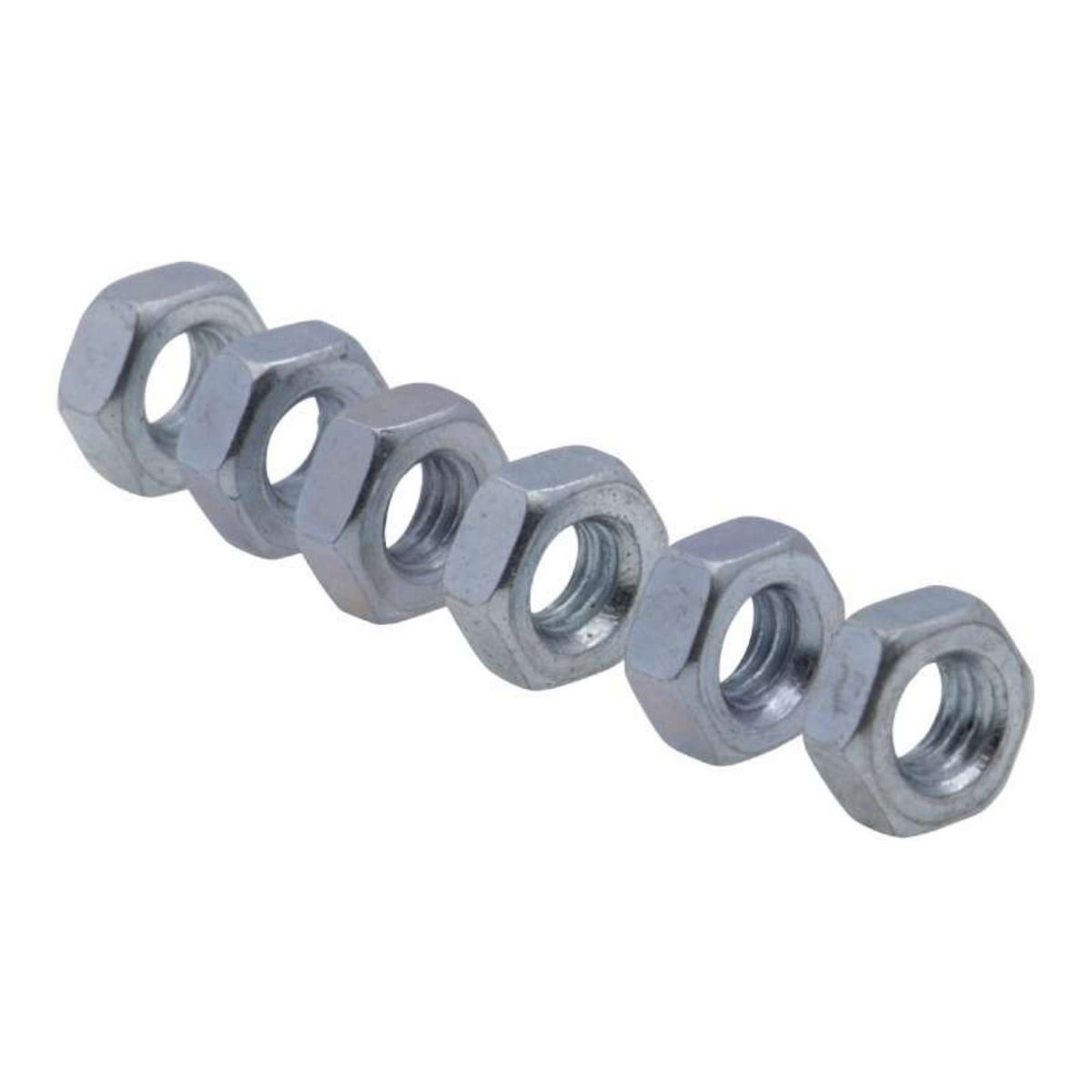  Boulon tête hexagonale et écrou Vissal finition zinguée Ø5 x 20 mm  lot de 18