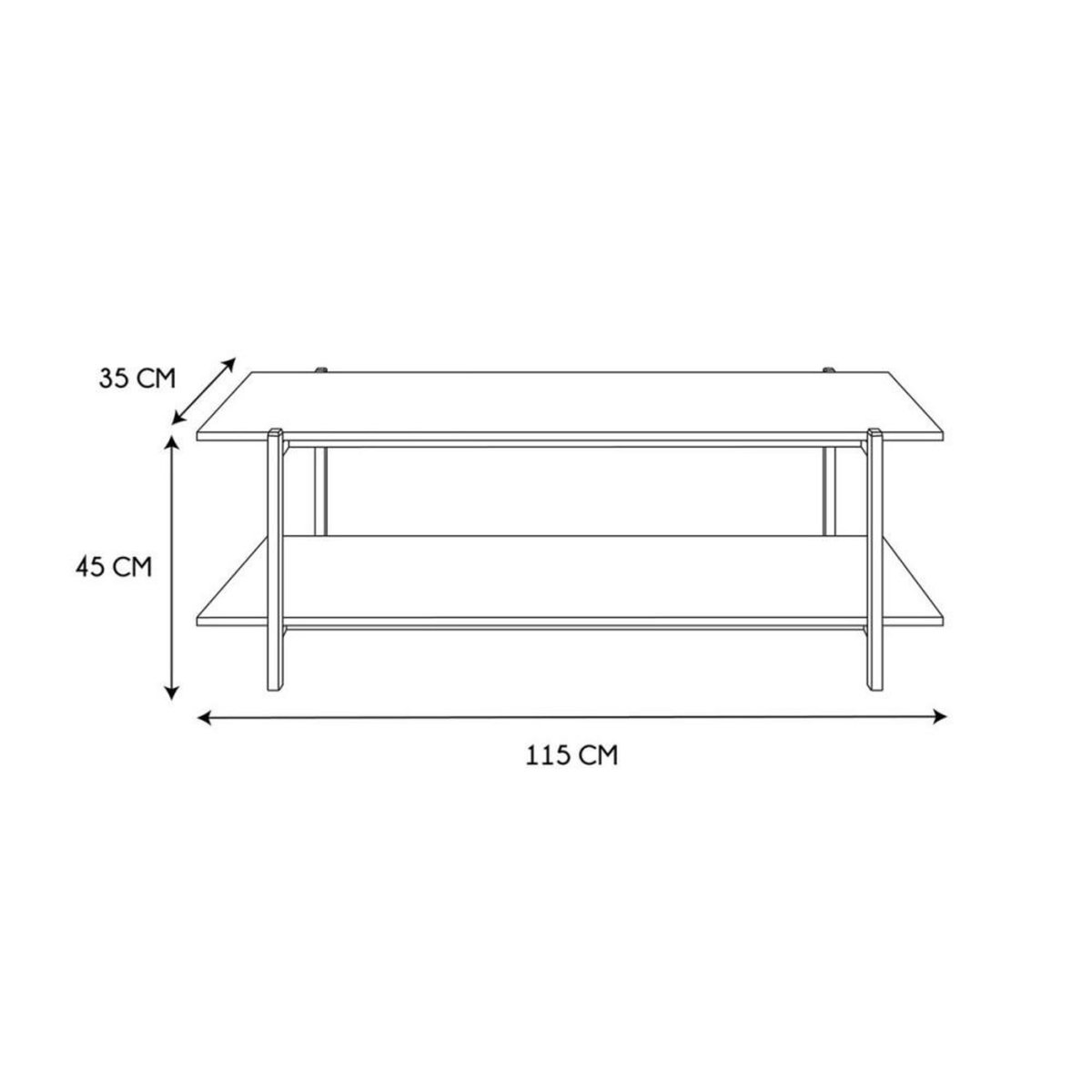 The Home Deco Factory Meuble TV Loka