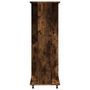 Voir la diapositive 5 : VIDAXL Garde-robe avec roues chene fume 102x38x110cm bois d'ingenierie