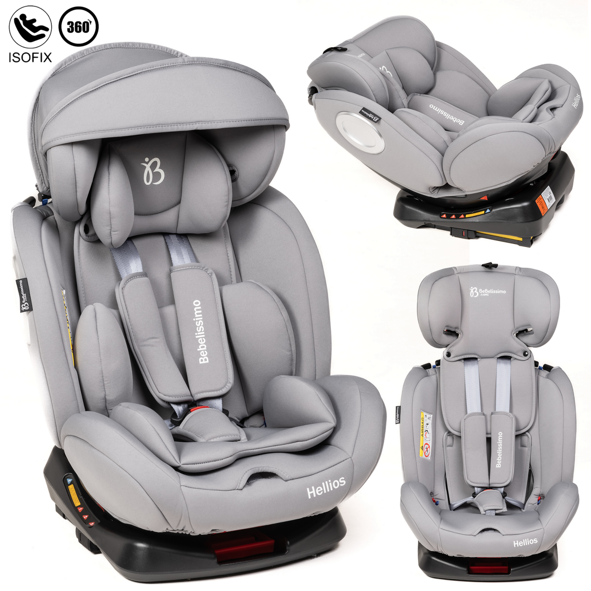 Siège auto bébé - groupe 0+/1/2/3 (0-36kg) - pivotant - ISOFIX