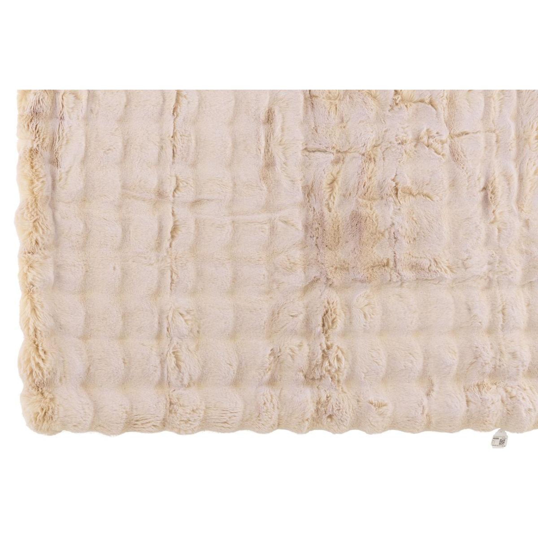 Voir la diapositive 3 : J-LINE Plaid uni  wave  130x180cm crème