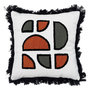 Voir la diapositive 1 : ATMOSPHERA Coussin Déco Brodé  Jaiko  40x40 Multicolore