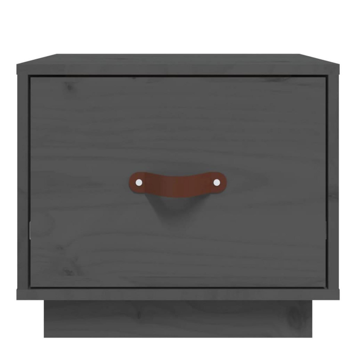VIDAXL Table de chevet Gris 40x34x35 cm Bois de pin solide